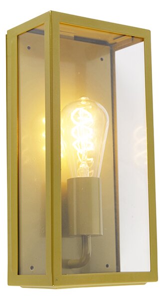 Ipari kültéri fali lámpa arany IP44 üveggel - Rotterdam