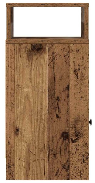 Antik fa színű éjjeliszekrény fiókkal 25x31x66 cm