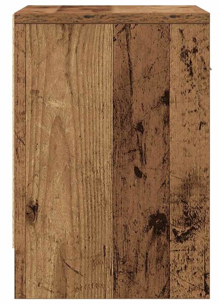 2 db antik fa színű éjjeliszekrény fiókkal 39x28x41 cm