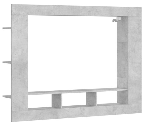 Modern Falra Szerelhető TV Szekrény - Beton Szürke - 152x113 cm