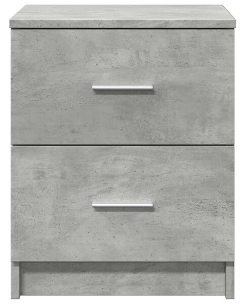 Betonszürke éjjeliszekrény 2 fiókkal 40x36x50 cm