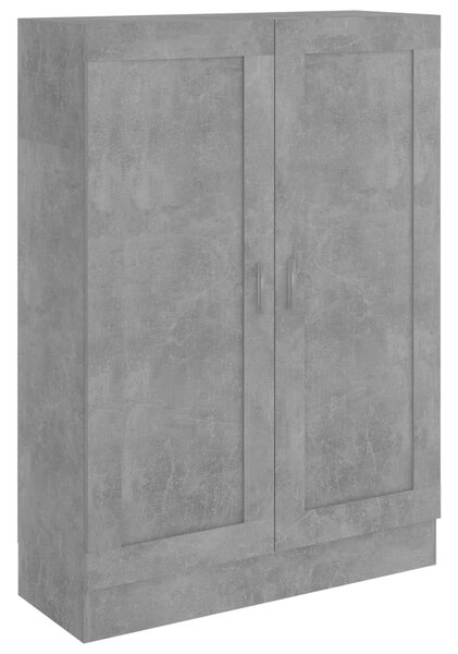 Betonszürke szerelt fa könyvszekrény 82,5 x 30,5 x 115 cm