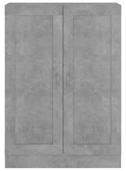 Betonszürke szerelt fa könyvszekrény 82,5 x 30,5 x 115 cm