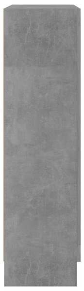 Betonszürke szerelt fa könyvszekrény 82,5 x 30,5 x 115 cm