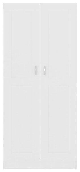 Fehér szerelt fa könyvszekrény 82,5 x 30,5 x 185,5 cm