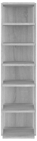 Fa Cipőtartó Szekrény - 2 db - Szürke Sonoma - 102cm