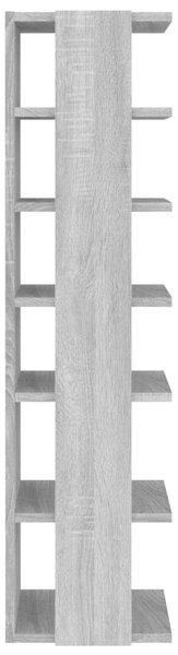 Fa Cipőtartó Szekrény - 2 db - Szürke Sonoma - 102cm