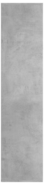 Betonszürke szerelt fa könyv-/tálalószekrény 66 x 30 x 130 cm