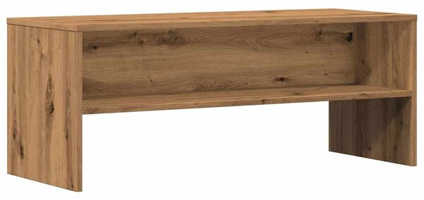 Kézműves tölgy színű szerelt fa TV-szekrény 100x40x40 cm