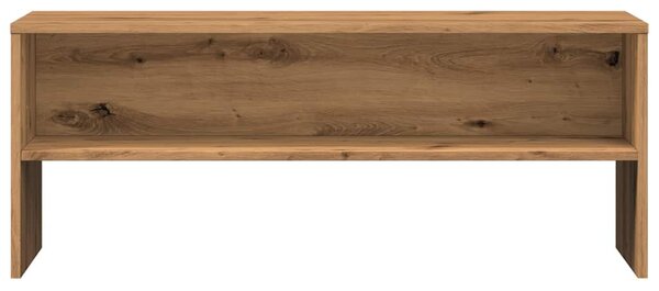 Kézműves tölgy színű szerelt fa TV-szekrény 100x40x40 cm