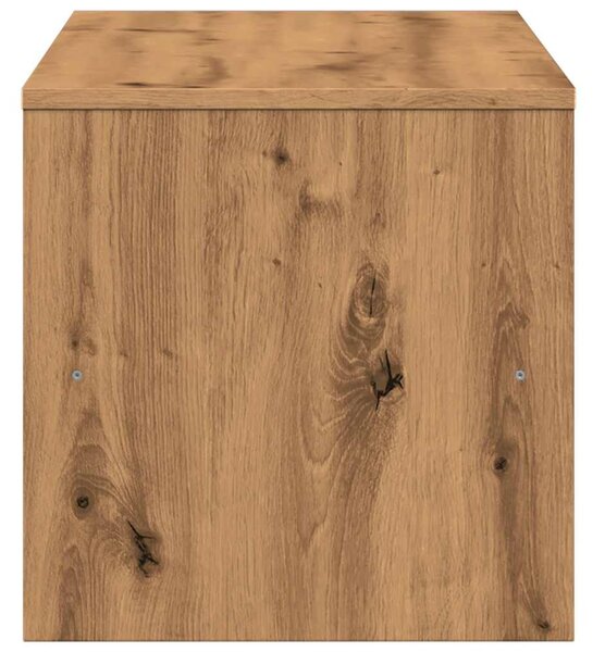 Kézműves tölgy színű szerelt fa TV-szekrény 100x40x40 cm
