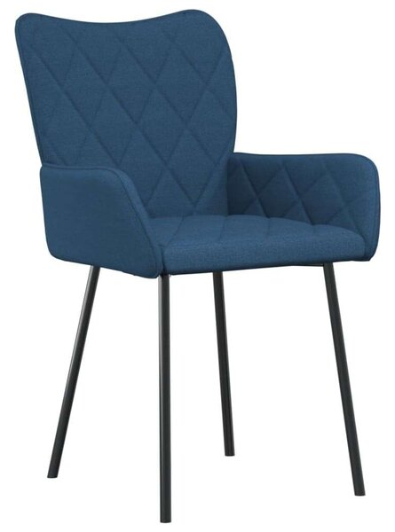 Elegáns Kék Szövet Étkezőszék - 2 db