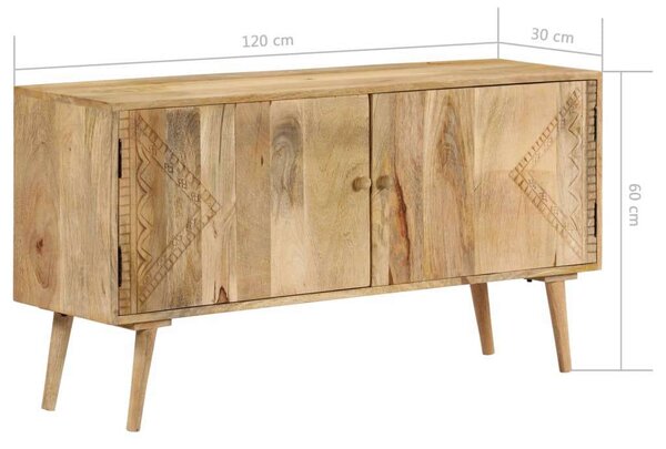 Mangófa Tálalószekrény - 110x30x60 cm
