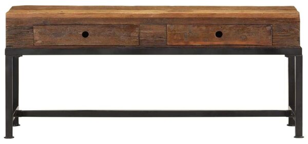 Rusztikus Fa TV-szekrény - 2 Fiókos - 110x30x46 cm