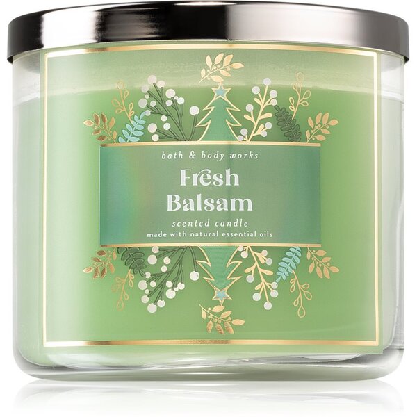 Bath & Body Works Fresh Balsam illatos gyertya 411 g
