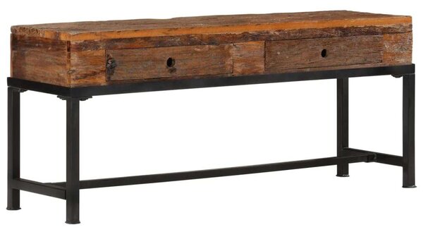 Rusztikus Fa TV-szekrény - 2 Fiókos - 110x30x46 cm