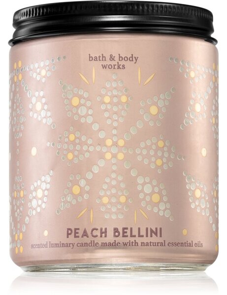 Bath & Body Works Peach Bellini illatos gyertya 198 g