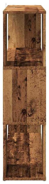 Könyvszekrény/szobaosztó régi fa 100x24x94 cm
