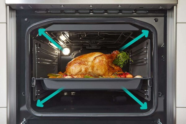 Gorenje GECS6C70XPA Elektromos tűzhely, 71L, 4 főzőzóna, AquaClean, A energiaosztály