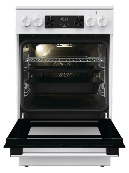 Gorenje GEC5C42WG Elektromos tűzhely, 70L, 4 főzőzóna, FrozenBake, A energiaosztály, Fehér