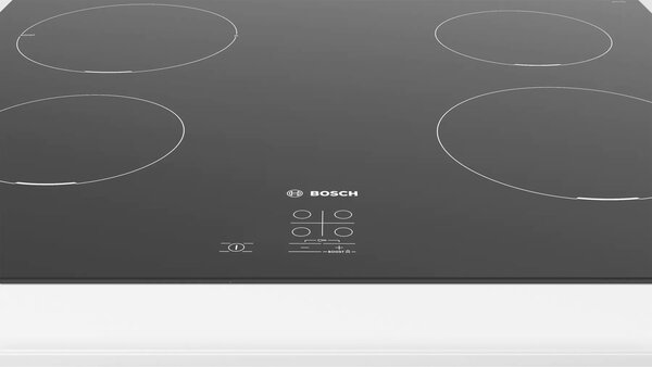 Bosch PUG611AA5E Beépíthető indukciós főzőlap, 59,2 cm, 4 főzőzóna, PowerBoost, Fekete