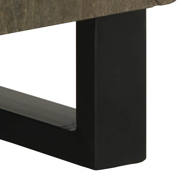 Sideboard Fekete 60x33x75 cm tömörfa Mango