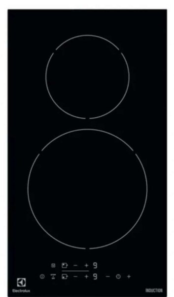 Electrolux LIT30230C Beépíthető indukciós főzőlap, 29 cm, 2 főzőzóna, Gyerekzár, PowerBoost, Fekete