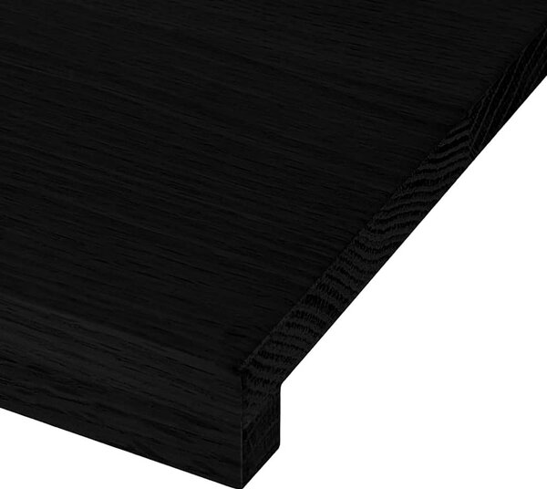 Lépcsőfokok 4 db Sötétbarna 90x25x2 cm tömör fa tölgyfa