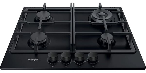 Whirlpool TKRL 661 NB Beépíthető gáz főzőlap, 58 cm, 4 főzőzóna, Fekete