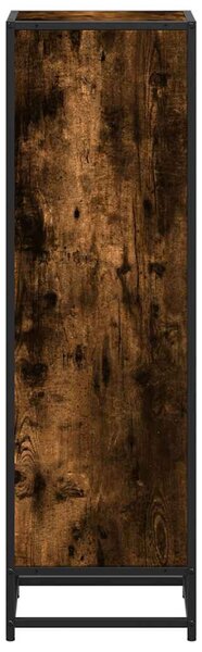 Könyves szekrény füstölt tölgy 33,5x33x107,5 cm Gépelt fa
