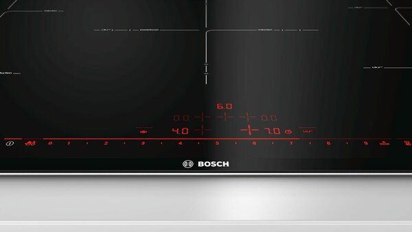 Bosch PIV975DC1E Beépíthető indukciós főzőlap, 90 cm, 5 főzőzóna, Gyermekzár, Fekete