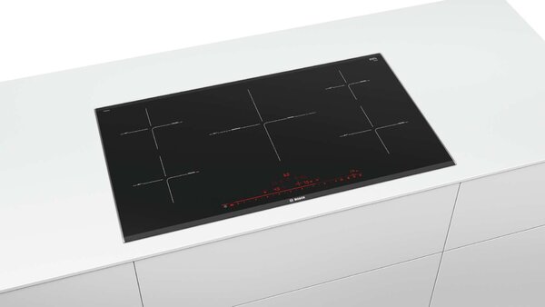Bosch PIV975DC1E Beépíthető indukciós főzőlap, 90 cm, 5 főzőzóna, Gyermekzár, Fekete