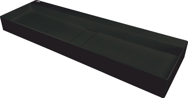 Deante Blur, gránit asztali mosdó 1200x400x120 mm, fekete, DEA-CQB_NU2S