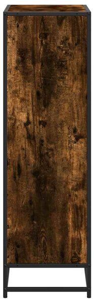 Könyves szekrény füstölt tölgy 65,5x33x107,5 cm Gépelt fa