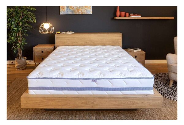 Best Sleep Ortopéd matrac, Infinity Blue 90X200x35 cm, poliuretán hab és egyedileg csomagolt rugók, közepes szilárdság