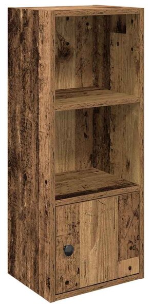 Antik fa színű szerelt fa könyvespolc 31x24x77 cm