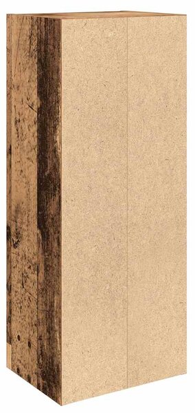 Antik fa színű szerelt fa könyvespolc 31x24x77 cm