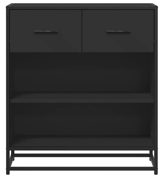 Tálalószekrény Fekete 68x35x76 cm Engineered Wood