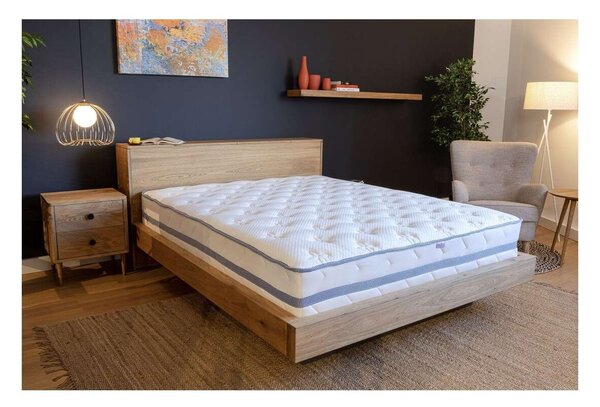 Best Sleep Ortopéd matrac, Infinity Blue 90X200x35 cm, poliuretán hab és egyedileg csomagolt rugók, közepes szilárdság