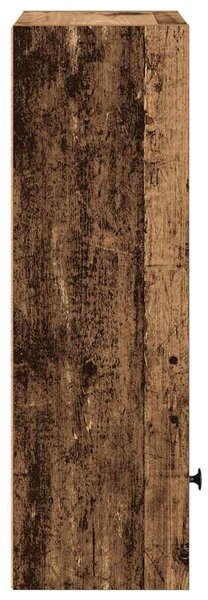Antik fa színű szerelt fa könyvespolc 31x24x77 cm