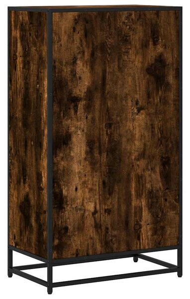 Füstös tölgy színű szerelt fa könyvszekrény 60x35x107,5 cm