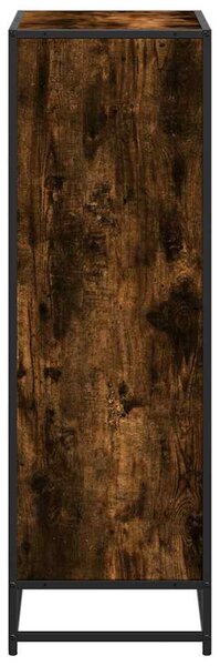 Füstös tölgy színű szerelt fa könyvszekrény 60x35x107,5 cm