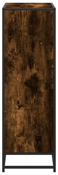 Füstös tölgy színű szerelt fa könyvszekrény 80,5x35x107,5 cm