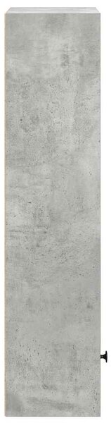 Betonszürke szerelt fa könyvespolc 31x24x102 cm