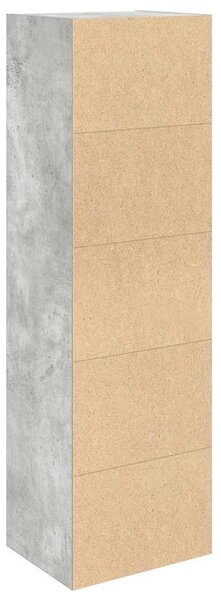 Betonszürke szerelt fa könyvespolc 31x24x102 cm