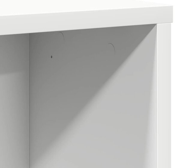 Fehér szerelt fa könyvespolc 60x24x85 cm