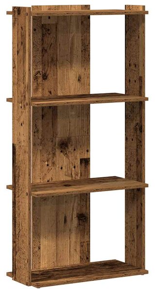Könyvespolc 3 szintes Régi fa 60x30x120 cm Műfa