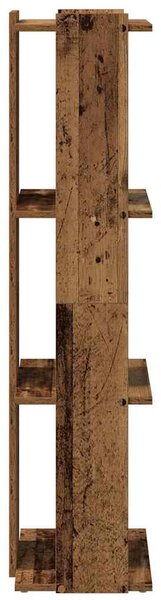 Könyvespolc 3 szintes Régi fa 60x30x120 cm Műfa