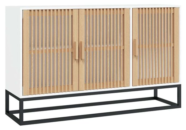 VIDAXL - Fehér Fenyőfa Tálalószekrény - 105x30x65 cm