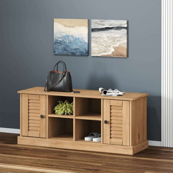 Vigo tömör fenyőfa cipőtároló pad 106 x 35 x 40 cm